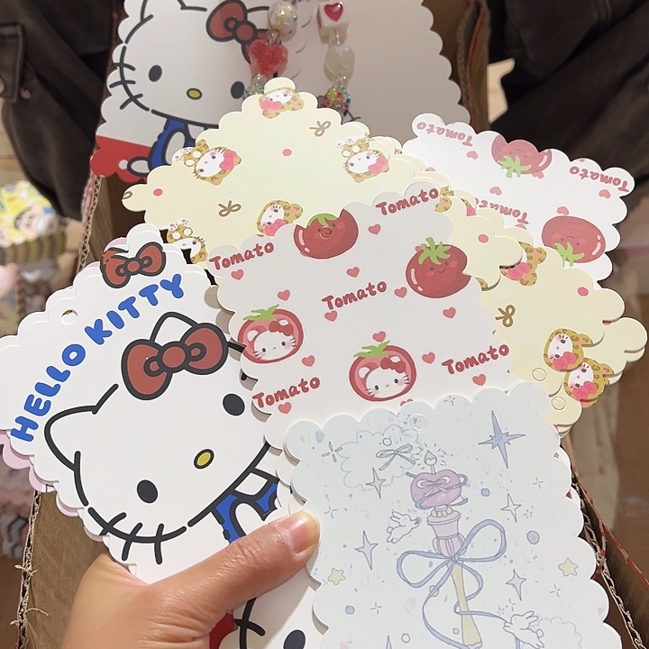 双面花边9.5×14混款100张