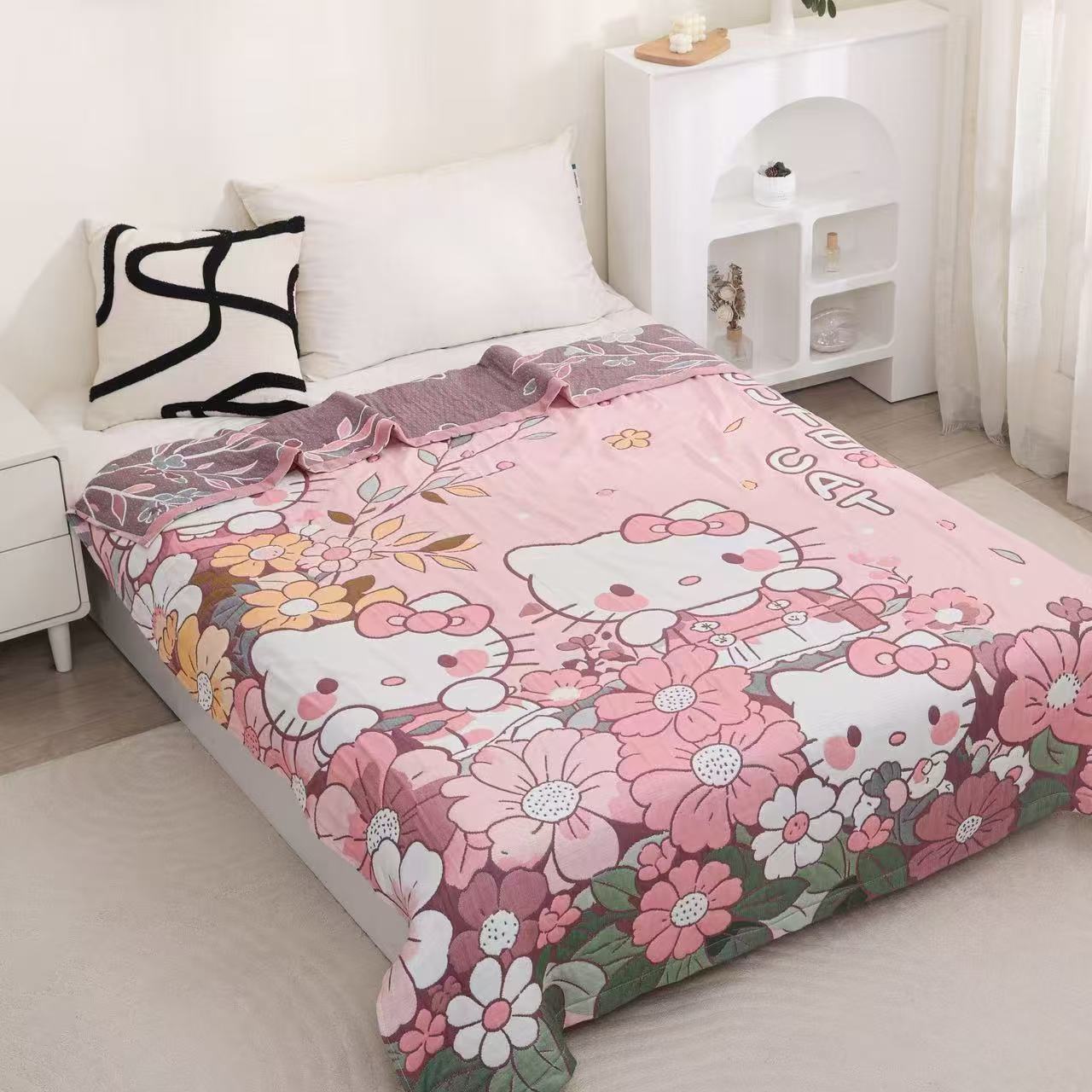 （花海KT）150*200cmA类新款柔软高级轻奢多功能可机洗泡芙被