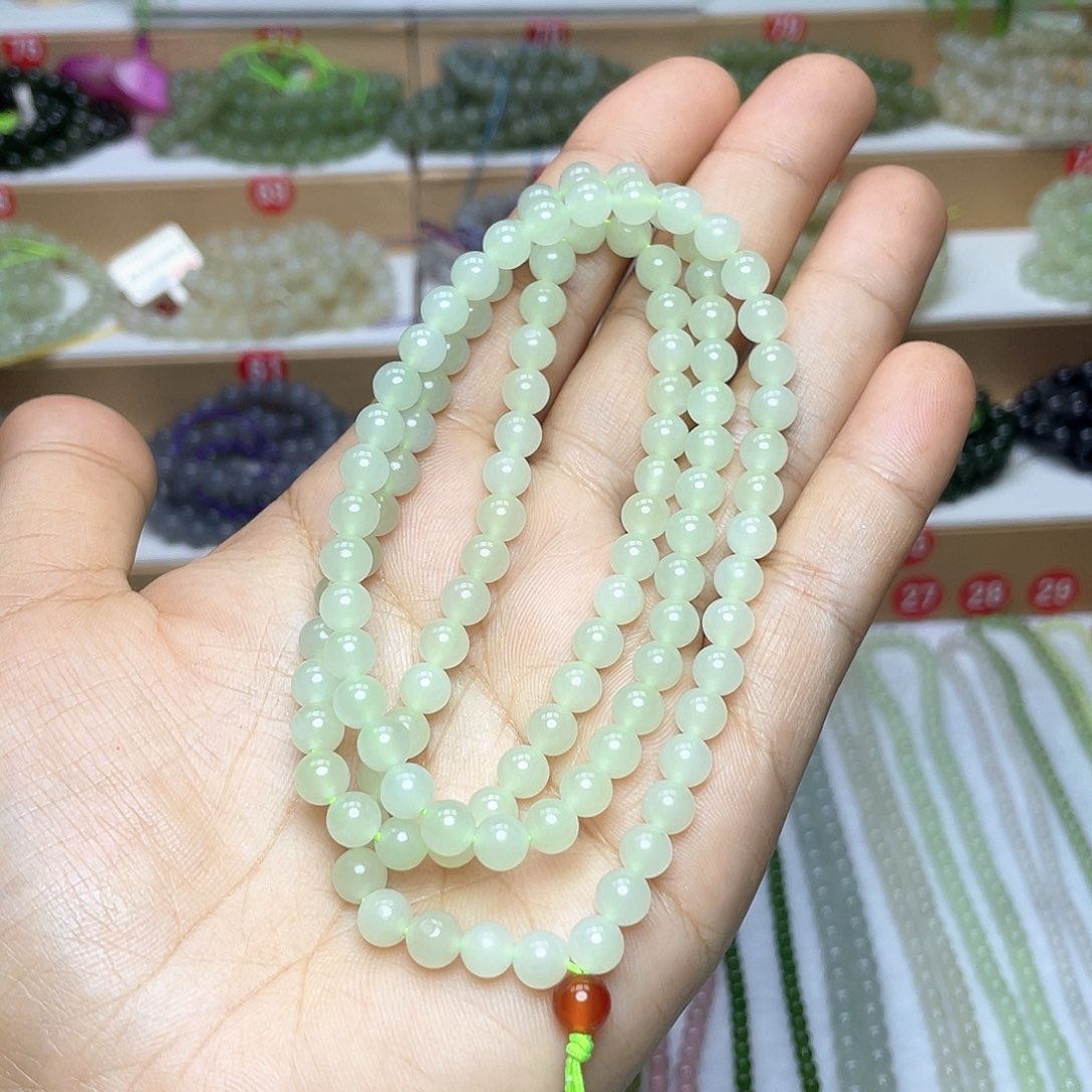 和田玉颈饰未镶嵌6mm