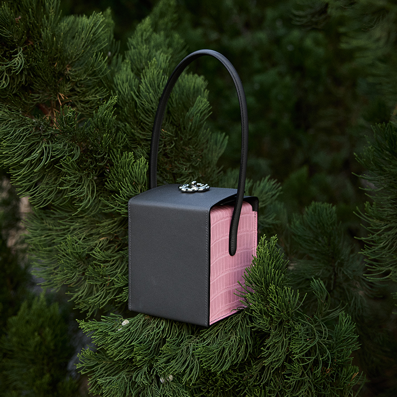 首饰盒/箱 TRACY CHU高定鳄鱼皮配BOX牛皮珍藏盒子包时尚精致款