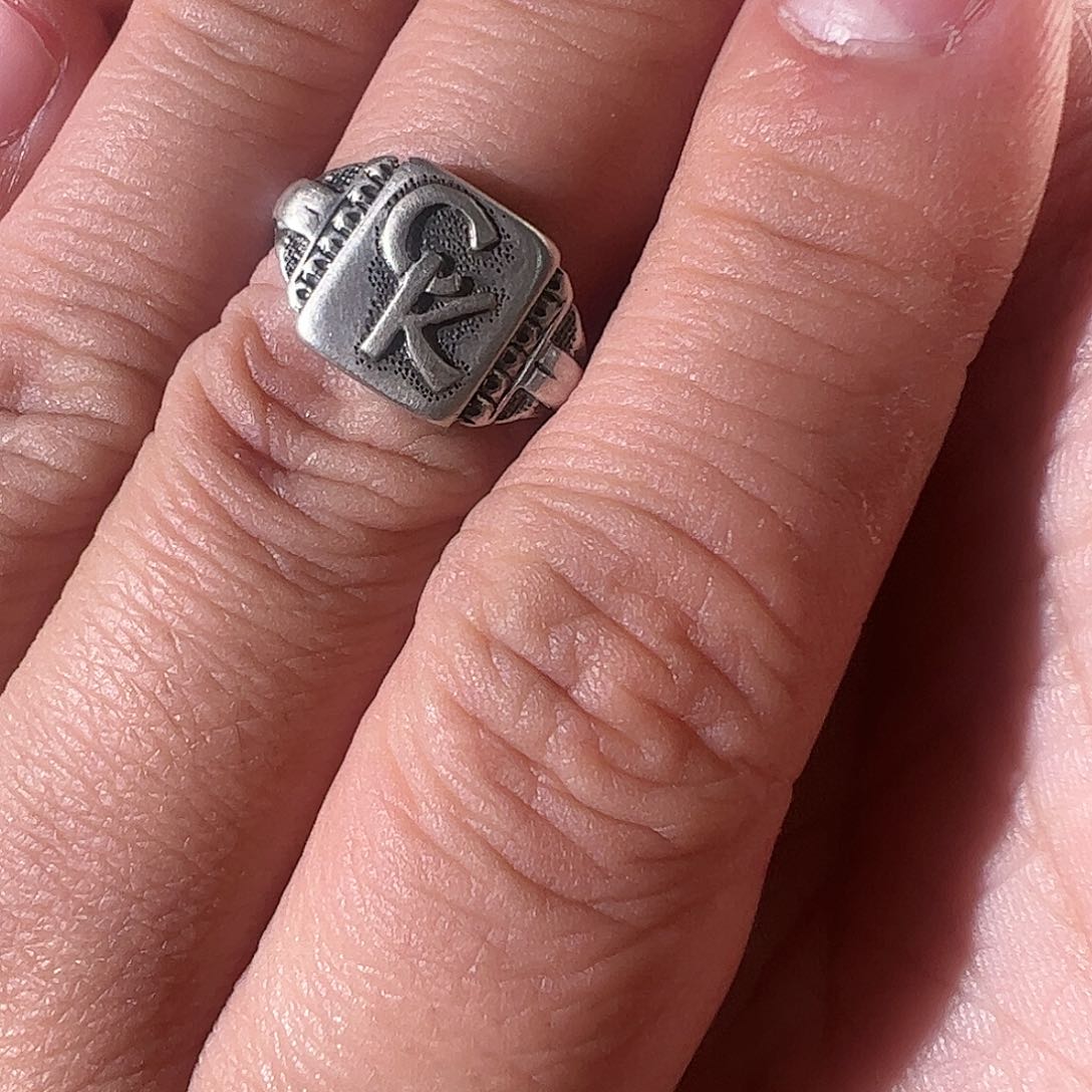 铭铭专拍925银戒指14港码