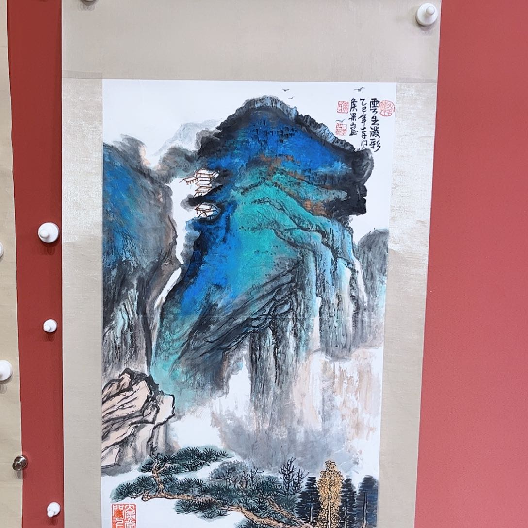 国画侯果山老师亲笔手绘作品朵 