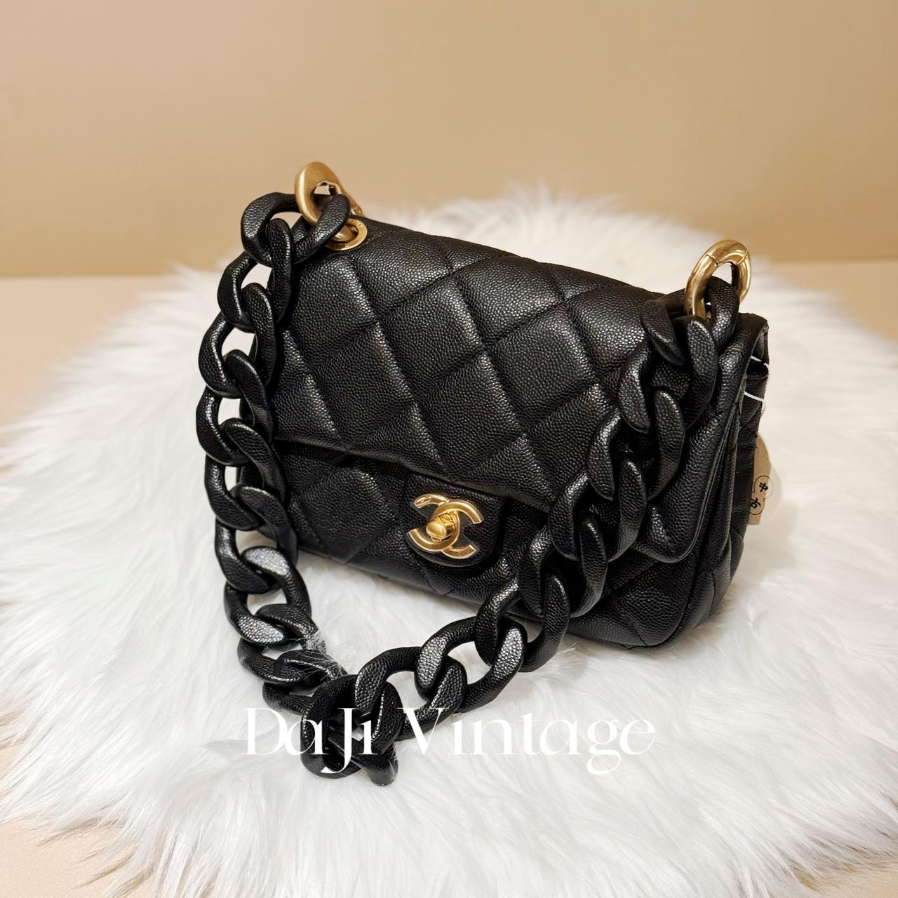 99新 Chanel/香奈儿 大吉中古/Chanel香奈儿24P黑金粗链