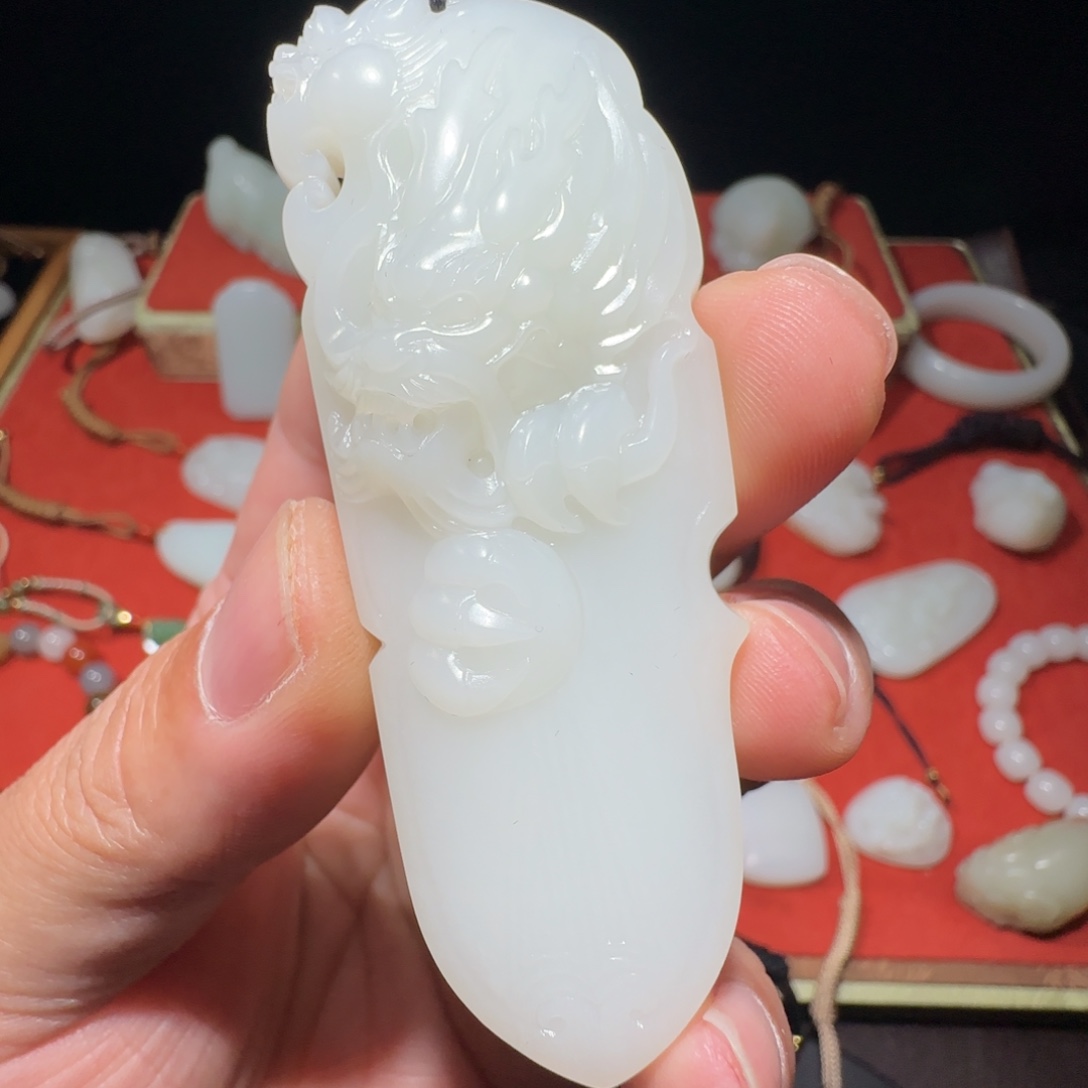 寇***七和田玉未镶嵌吊坠(不含链)