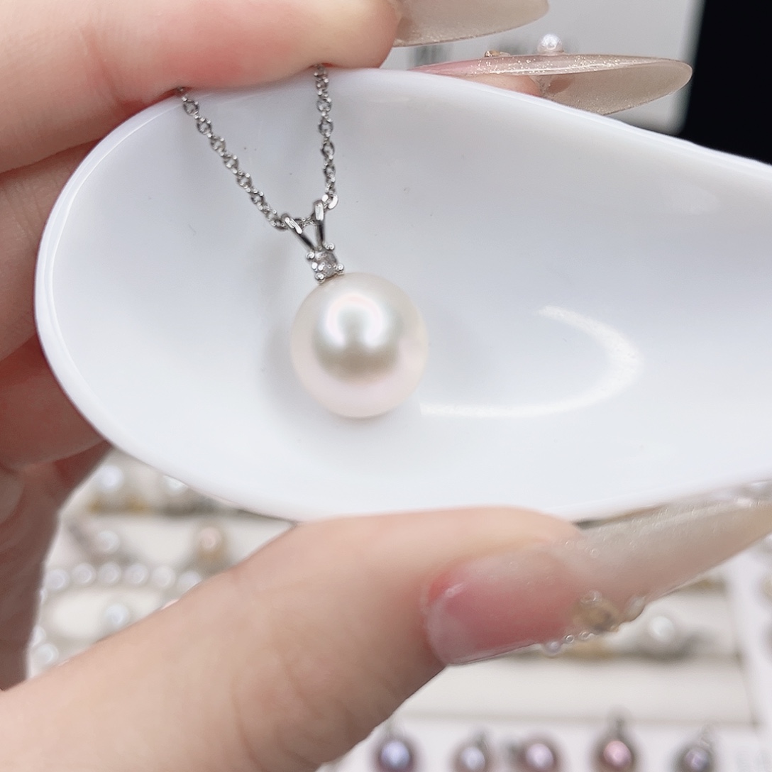 合金淡水珍珠吊坠(赠链)