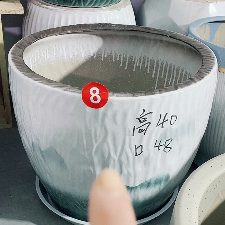 陶瓷陶瓷大花盆山水特大