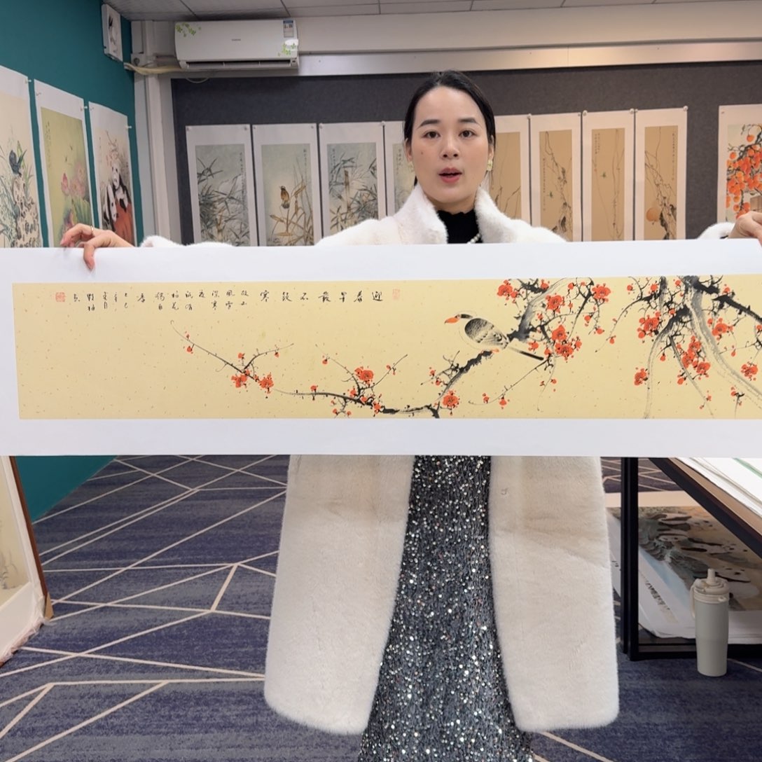 国画国画作品山水花鸟纯手绘