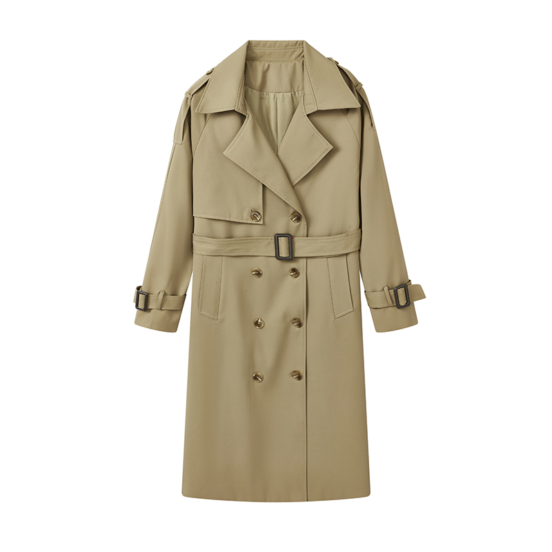 【小铃铛】赫本风中长款风衣N7728