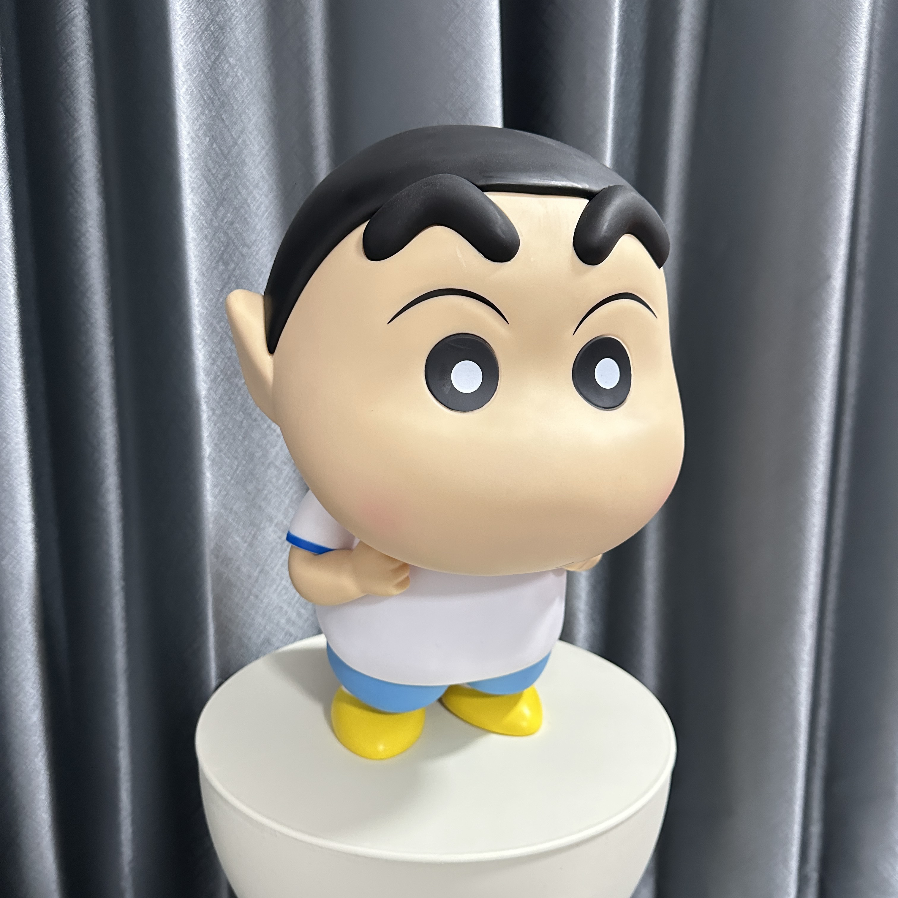 40CM左右蜡笔小新手办摆件青蛙大新搪胶材质