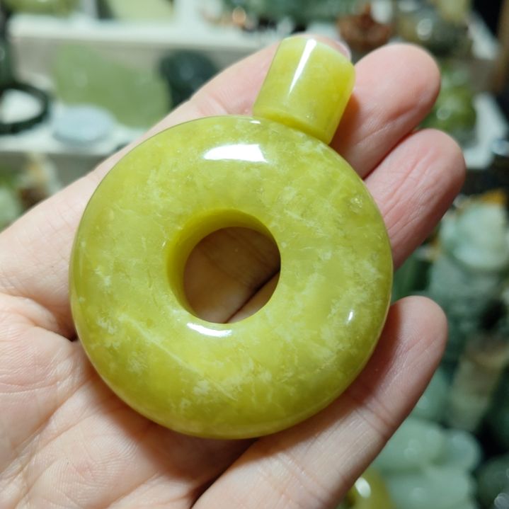 岫玉平安扣未镶嵌