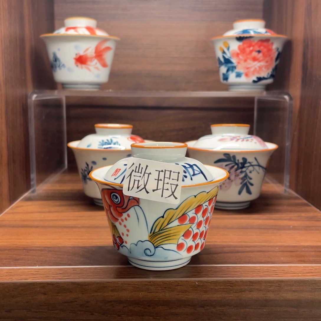 微瑕釉下彩纯手绘