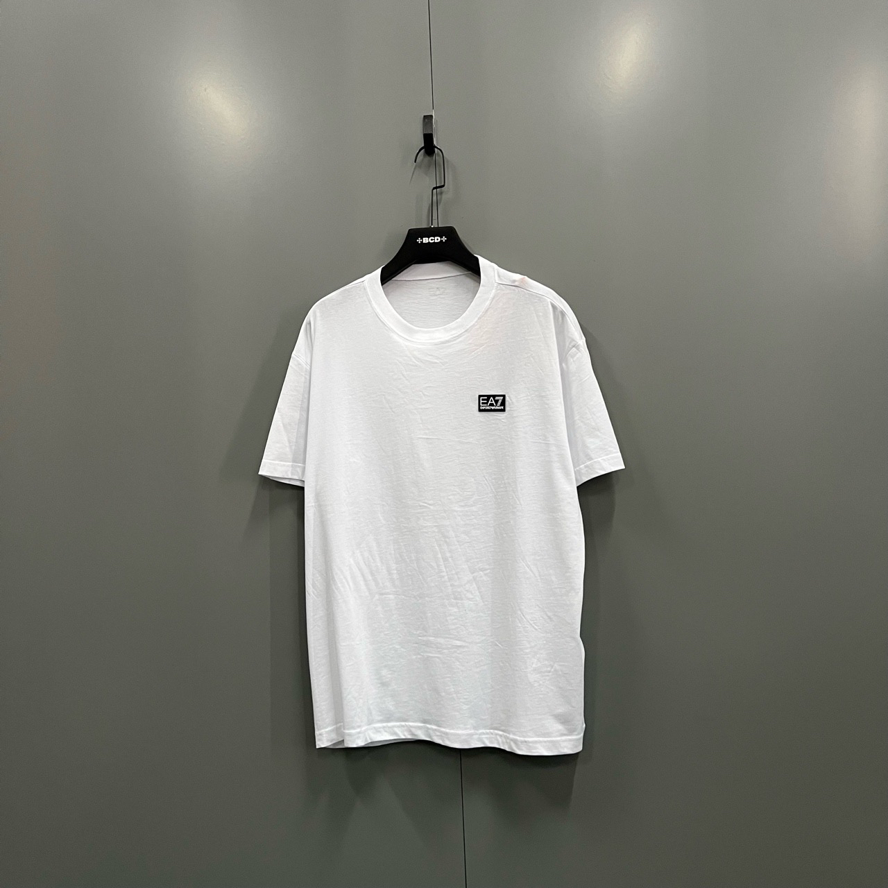 99新 GIORGIO ARMANI/阿玛尼 白色贴标logo短袖 XXL码