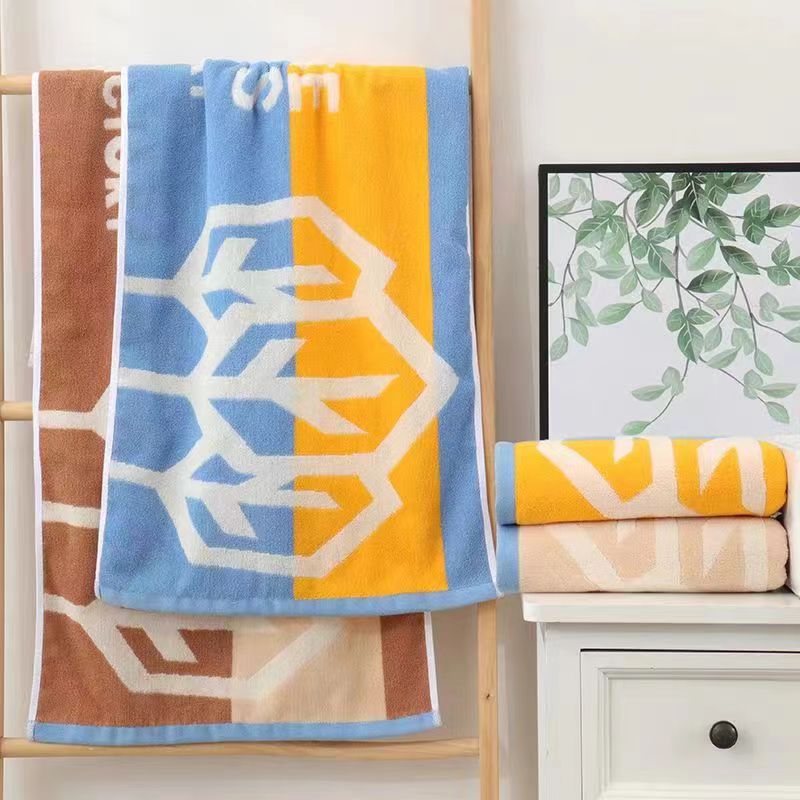 H澡巾加大加长家用毛巾洗澡洗脸通用柔软吸水不掉毛加大澡巾运动