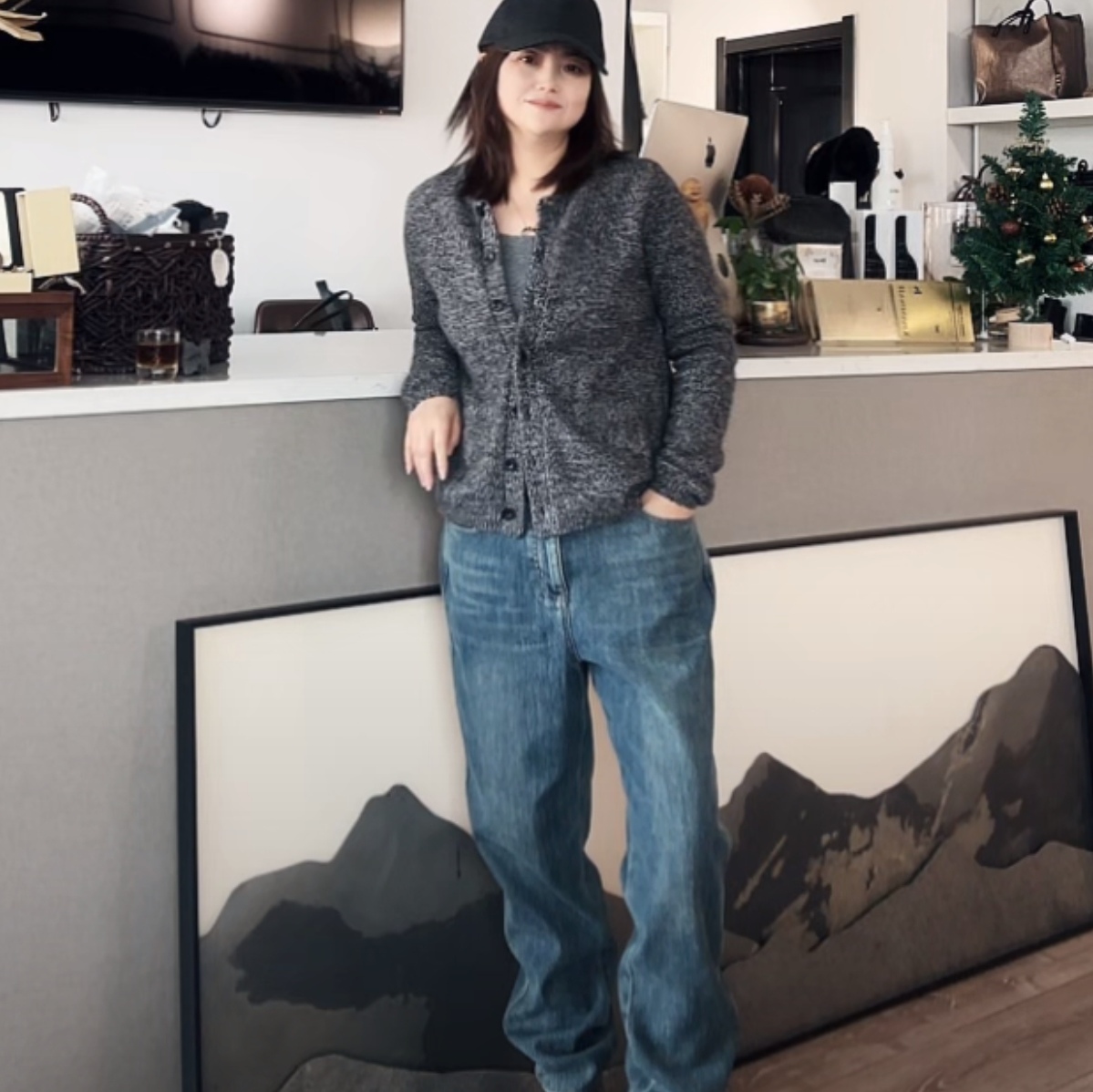 娜迪亚时尚百搭休闲牛仔裤