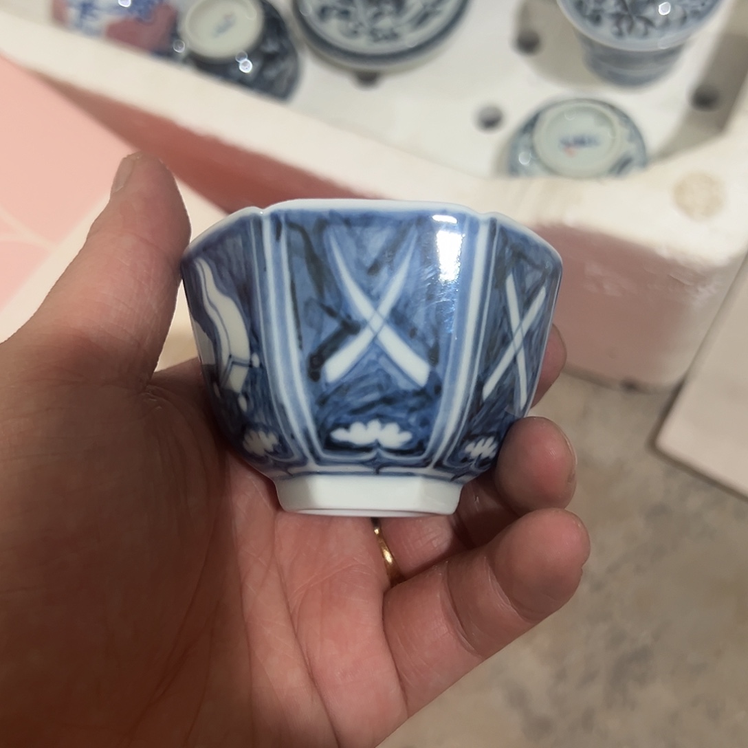 锵***锵摆件景德镇手工手绘茶具