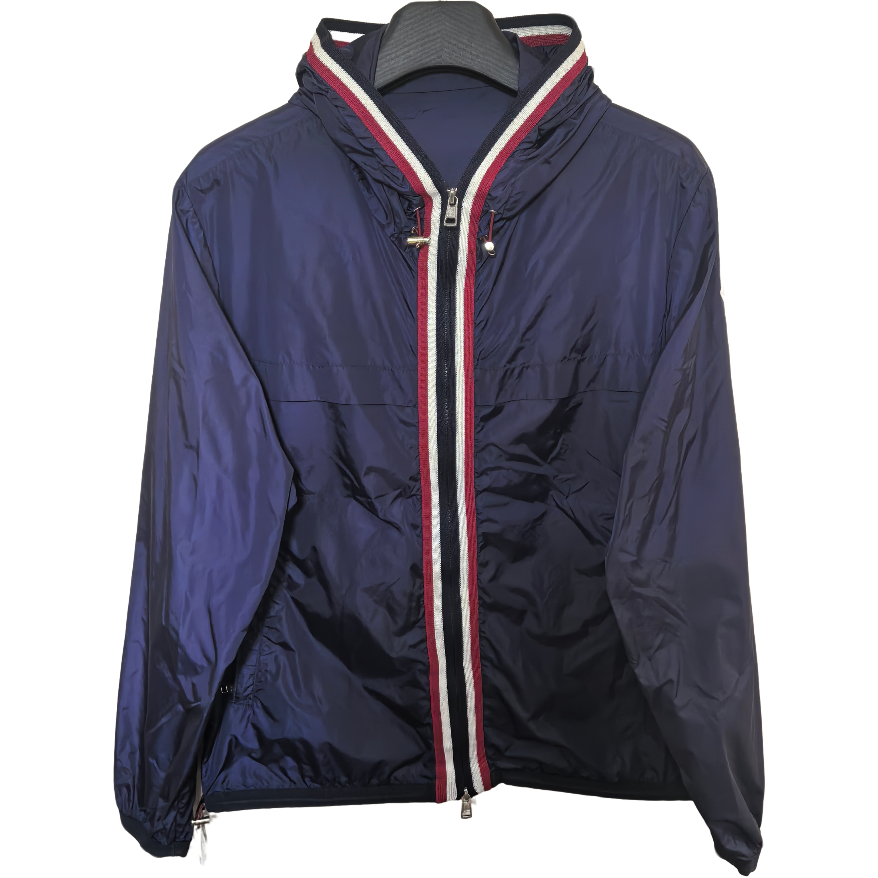 未使用 MONCLER 1186蒙口彩条尼龙冲锋衣/5/闲置新