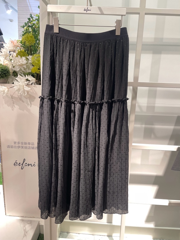 2025春季新品半裙，1G1140021，黑色