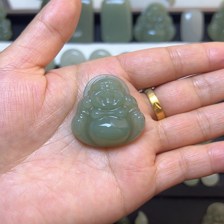 和田玉吊坠(不含链)未镶嵌666