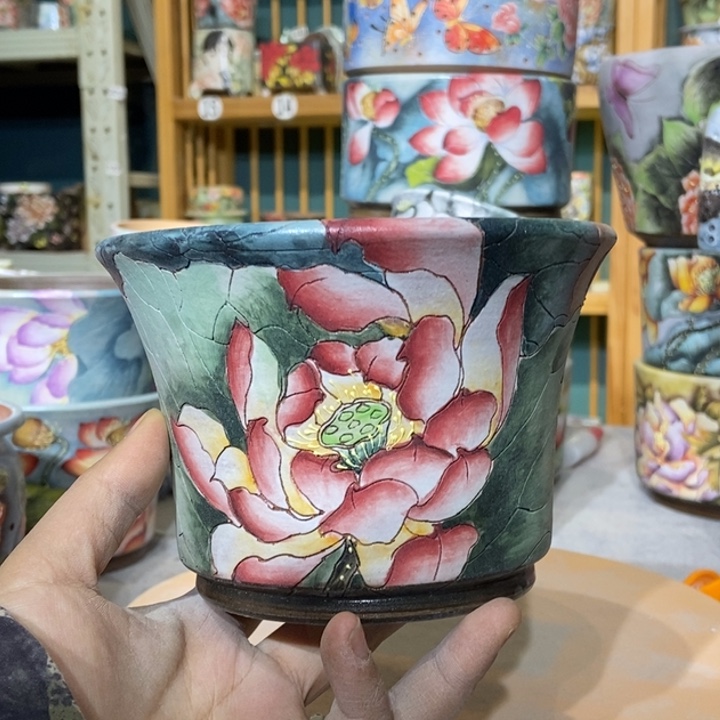 红陶景德镇艺术手绘作品
