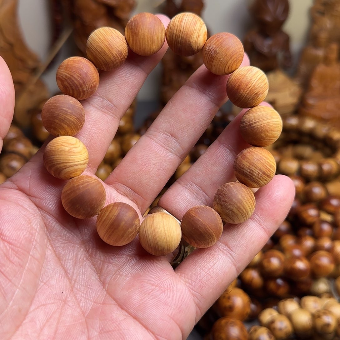 手串/手链柏木（崖柏）太行陈化全透毛胚1.5