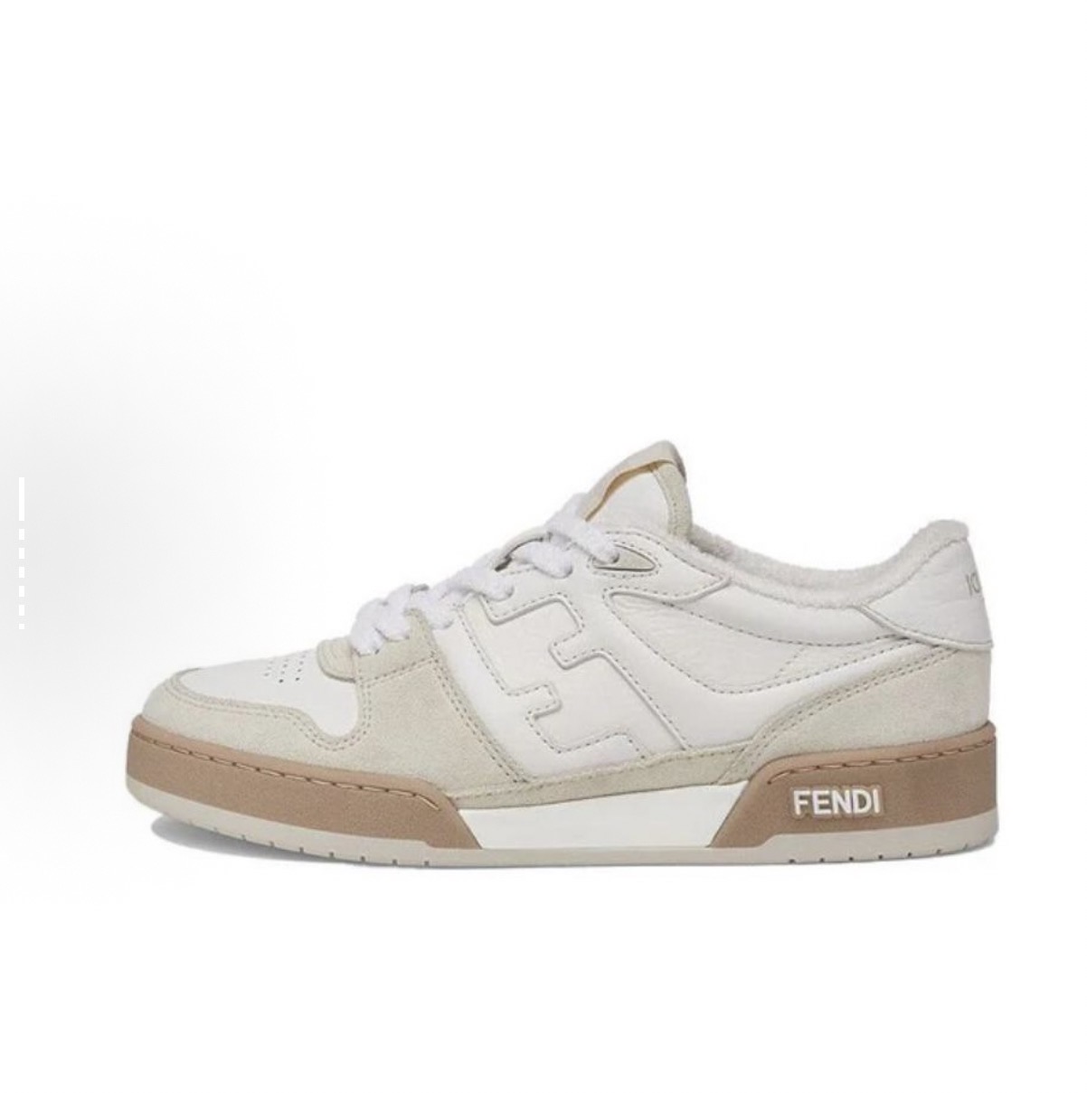 芬迪 FENDI Match皮革 浮雕系带时尚板鞋