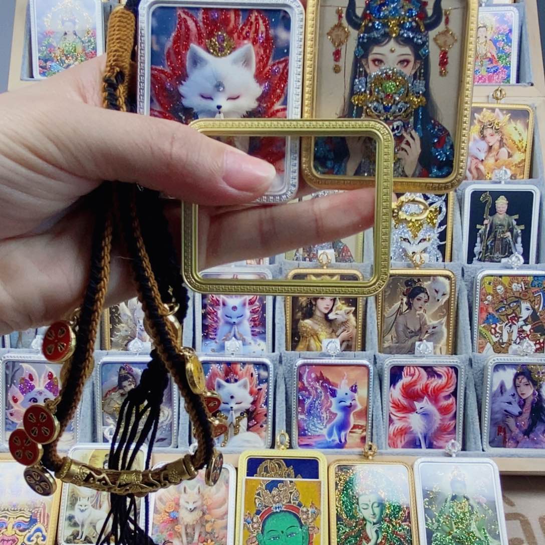 吊坠手绘唐卡扎基项链