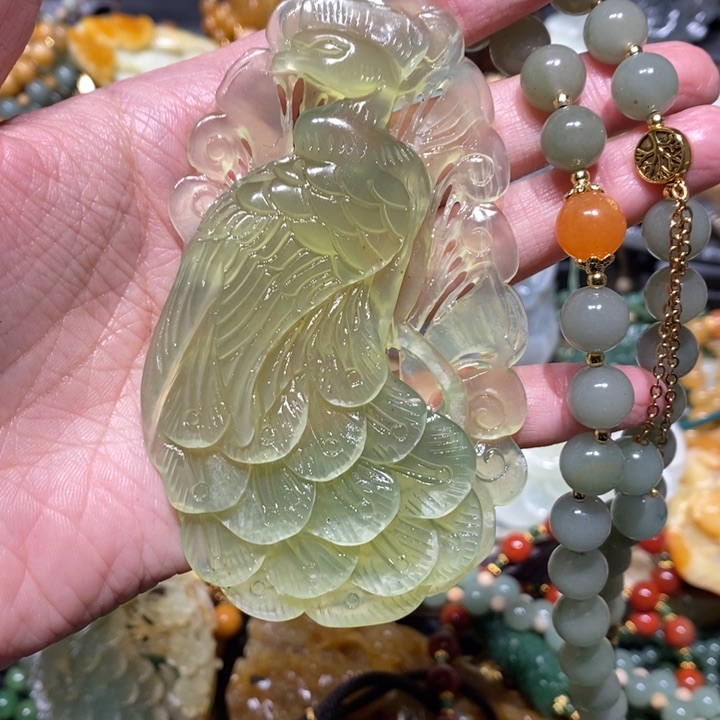 岫玉毛衣链未镶嵌