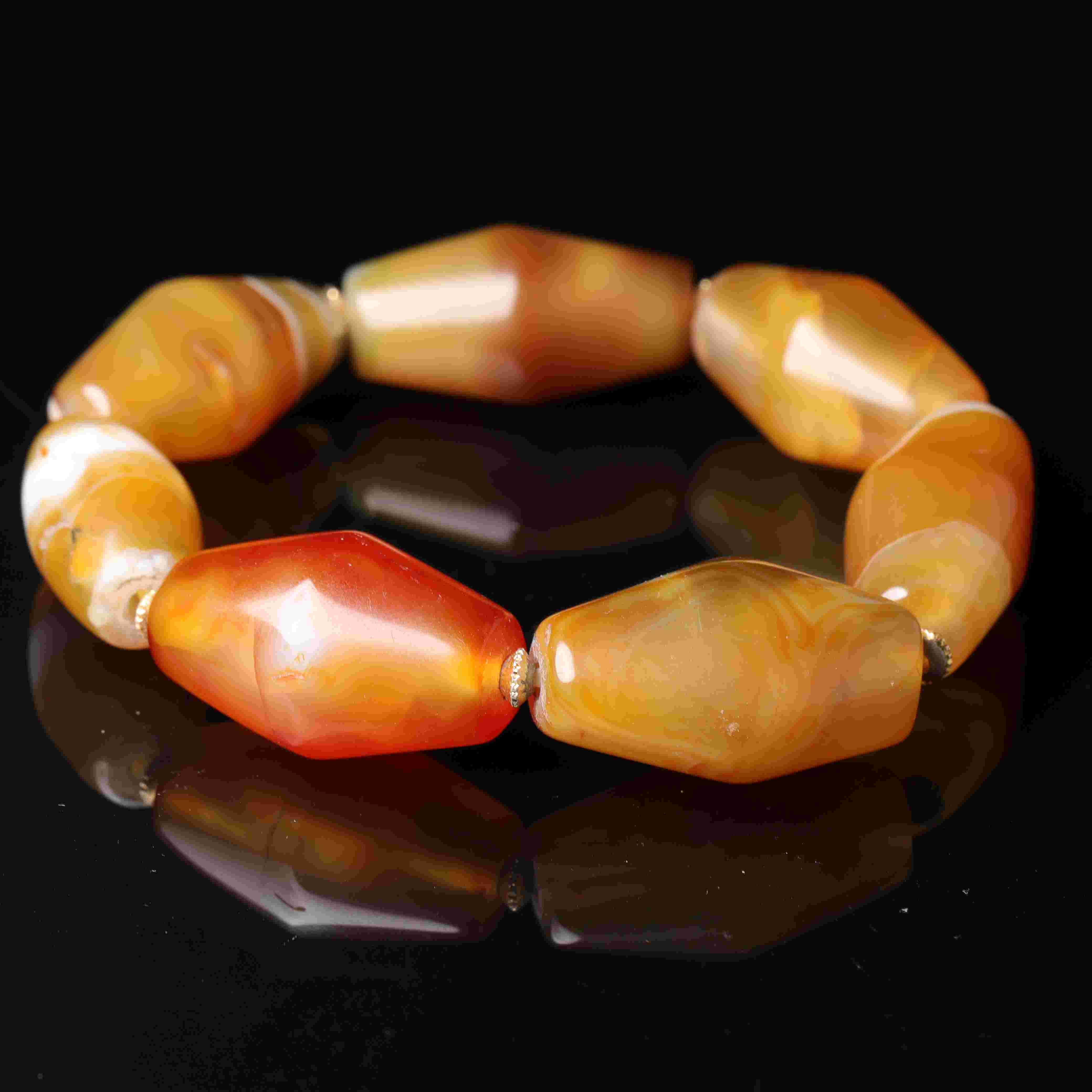 明代天然玛瑙手串-NX