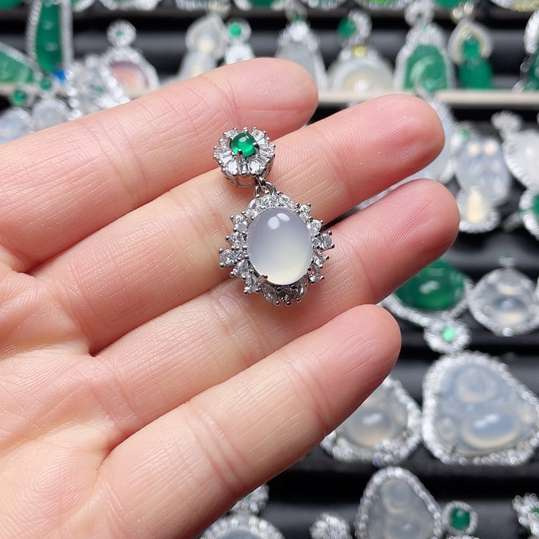 玛瑙/玉髓挂件合金