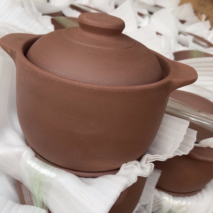 库存尾货紫砂干汤锅一套koij22