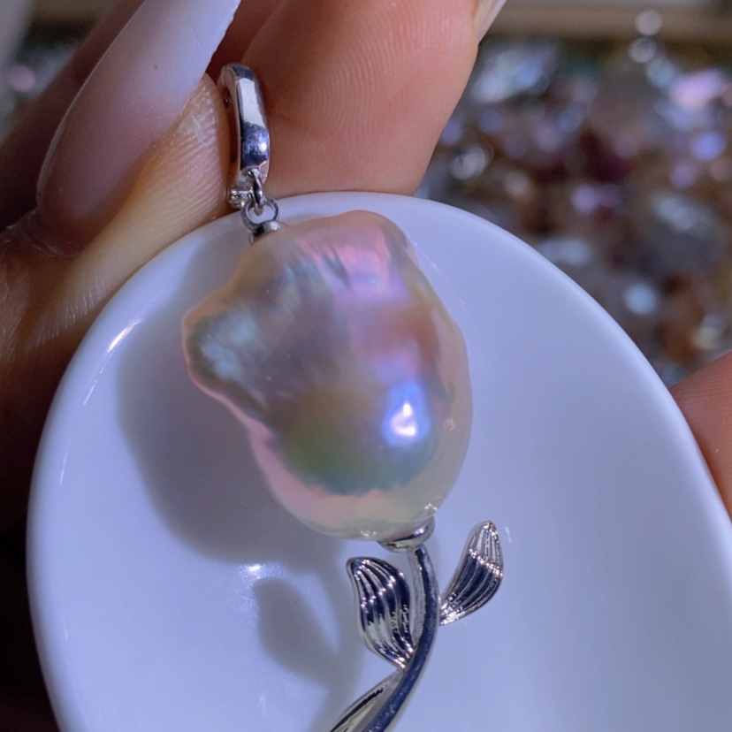 【闪购商品】合金淡水珍珠天然珍珠（微瑕）