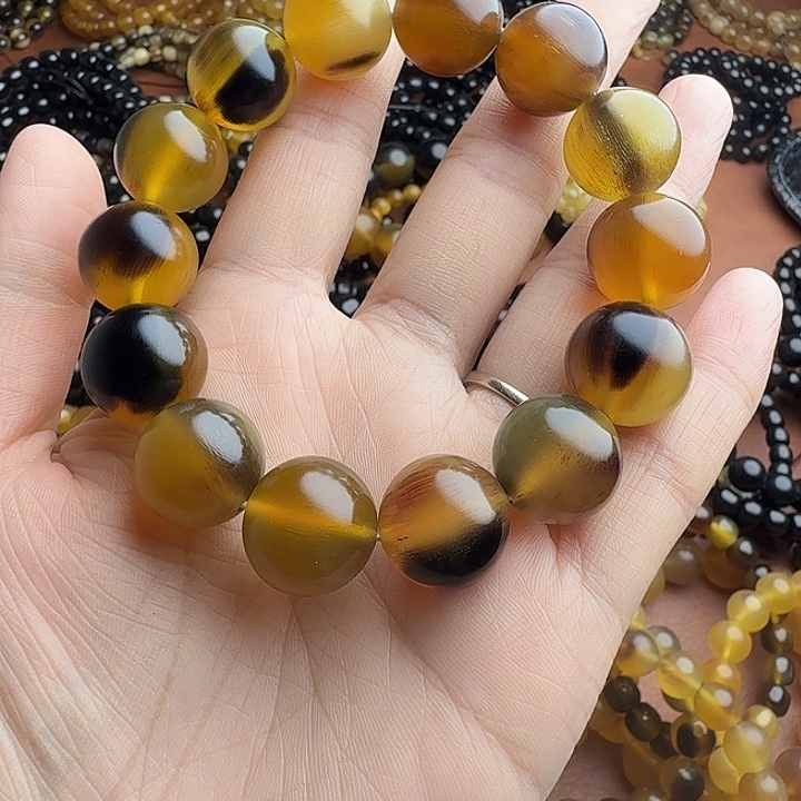 清***流木质类驴蹄子1.6手串血料