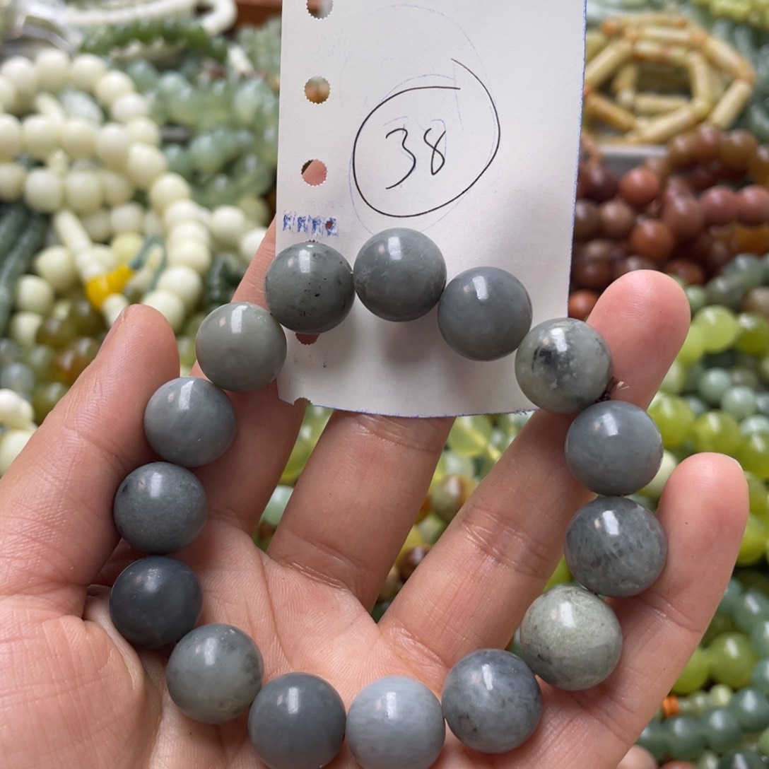 蛇纹石玉手链未镶嵌