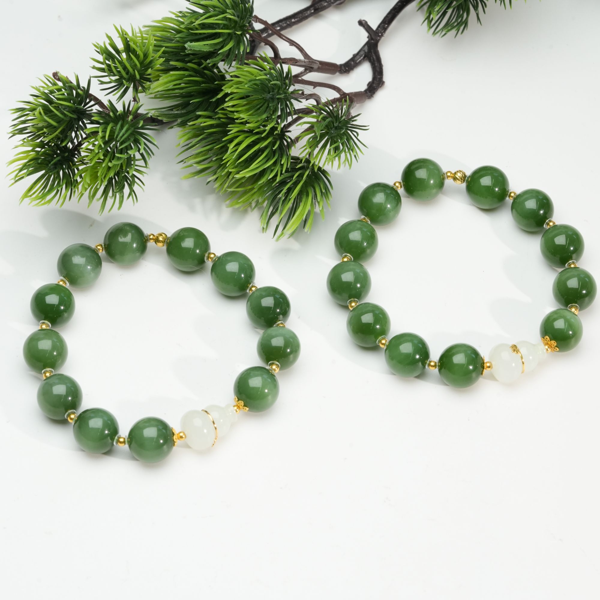 【小北好物】和田玉DIY手串约11.5mm+【多样性发一件】QH02X1697