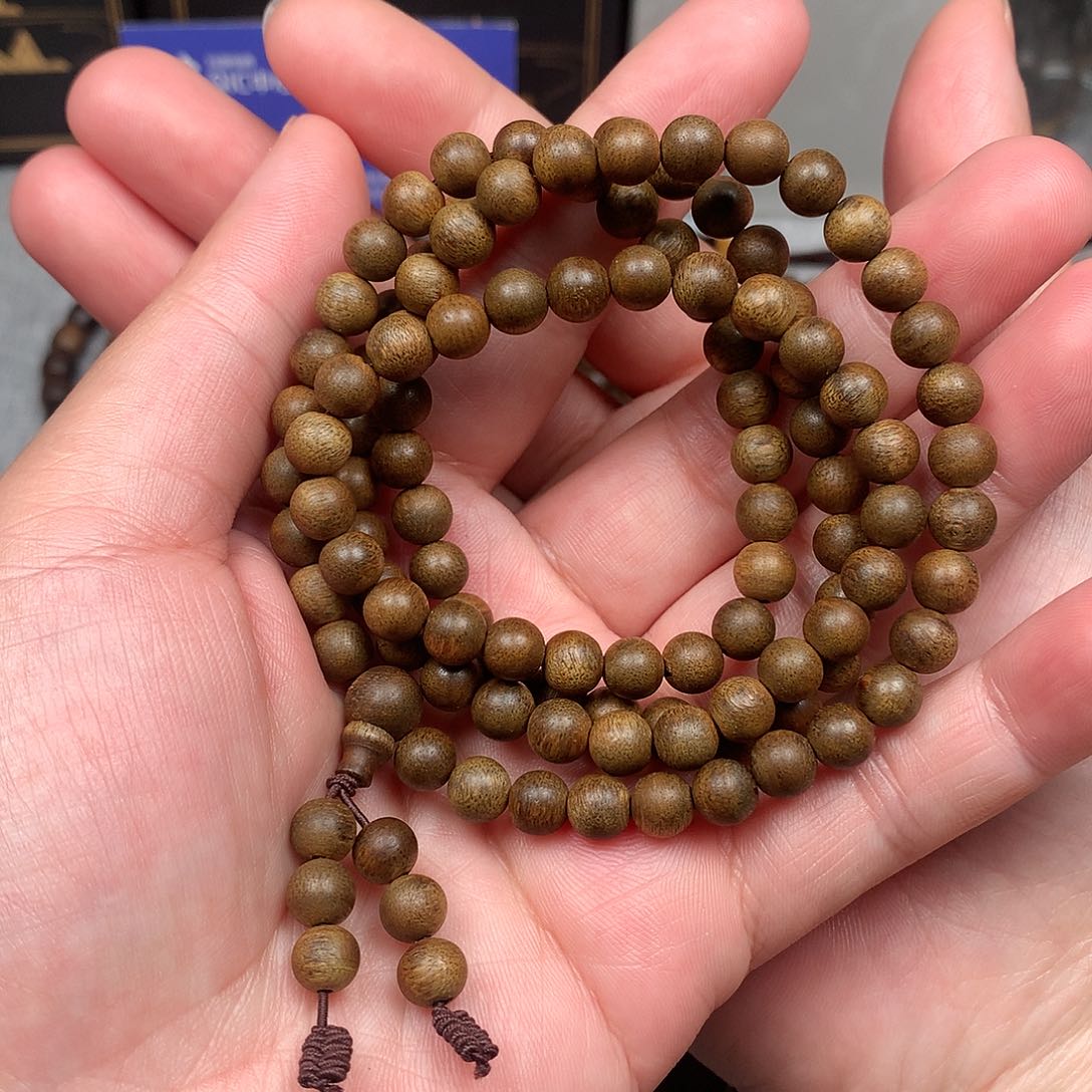 沉香手串越南芽庄白棋楠0.6