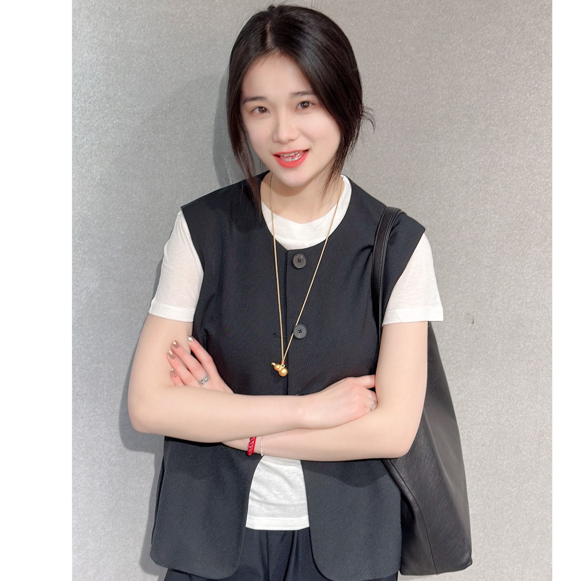 HAILUNGELI 海伦格丽 J008时尚舒适百搭气质马甲