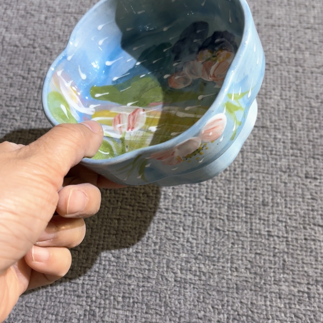 晚***享景德镇手绘高温釉下彩陶瓷茶具