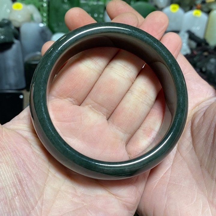 和田玉手镯未镶嵌用****7