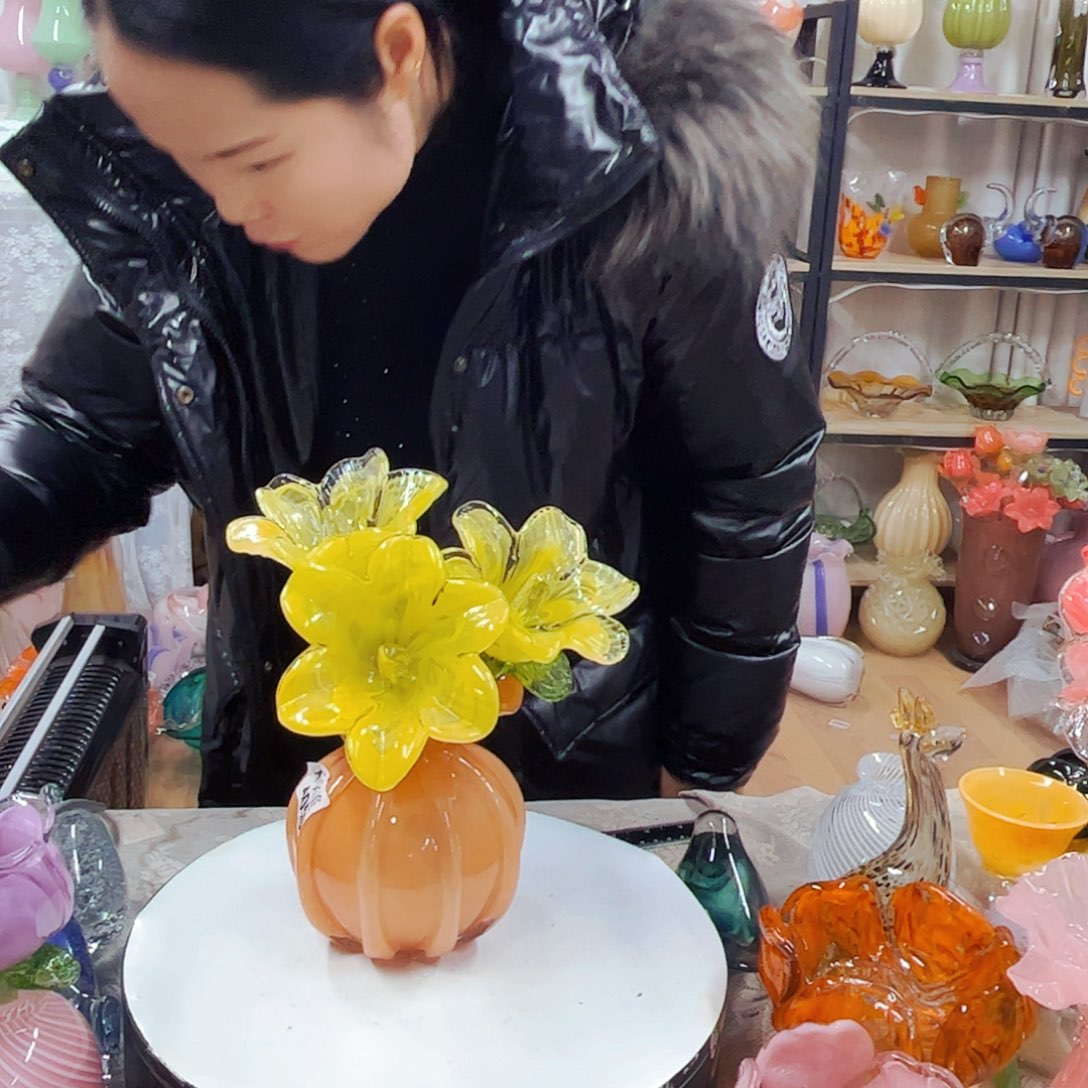 3花1瓶瓶不完美福利琉璃工艺品