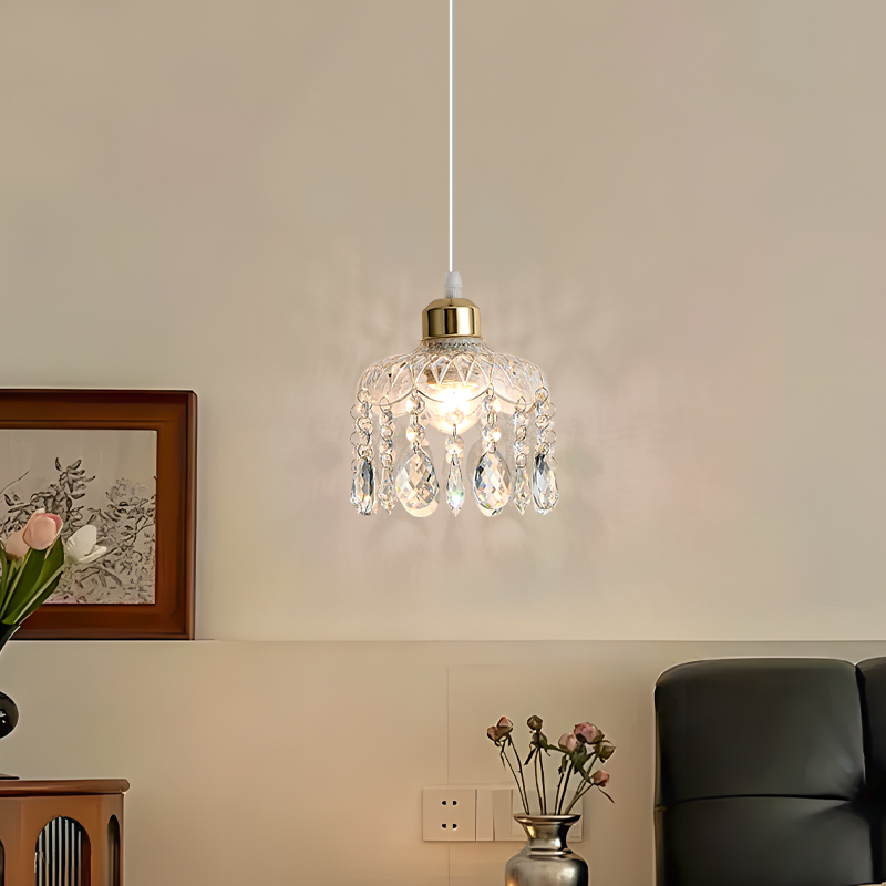 美家卧室床头小吊灯现代简约轻奢2025年新高级感吊线灯