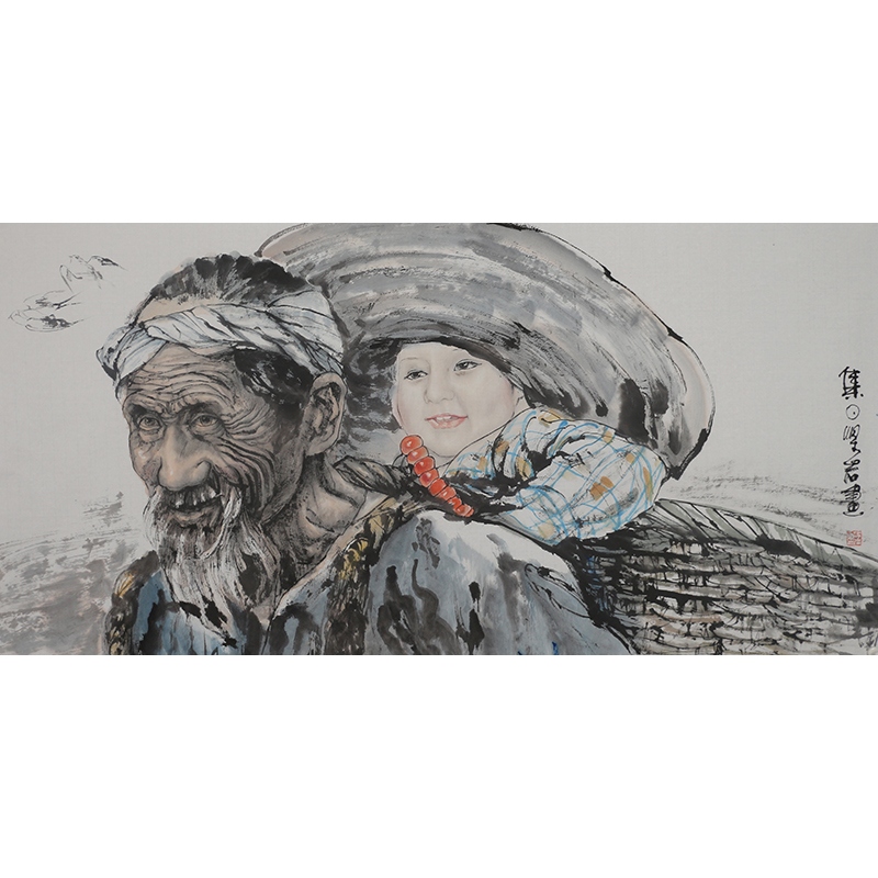 B122 梁岩绘画软片 137cm×69cm