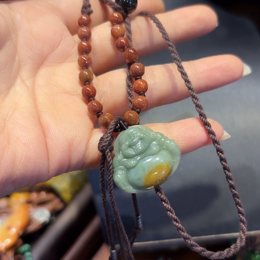 翡翠未镶嵌颈饰原创