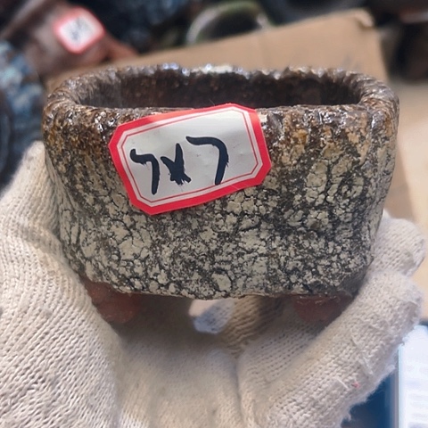 红陶粗陶花盆手工