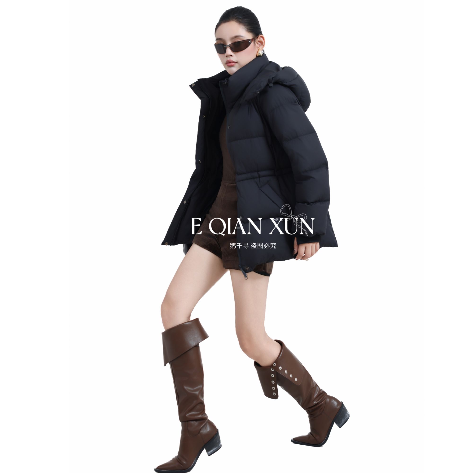 【新国标，90%白鹅绒】】2025全新升级鹅千寻原创设计师款鹅绒服