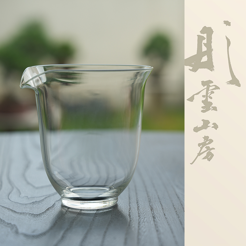玻璃手绘大右手专用公道杯公杯家用玻璃公道杯茶具分茶多款可选