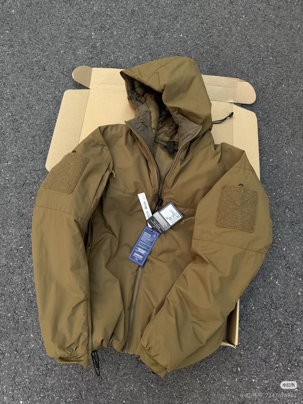 茑家新款军鸟户外冲锋棉服外套