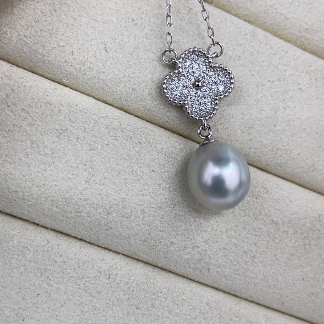 颈饰银S925镶嵌海水珍珠