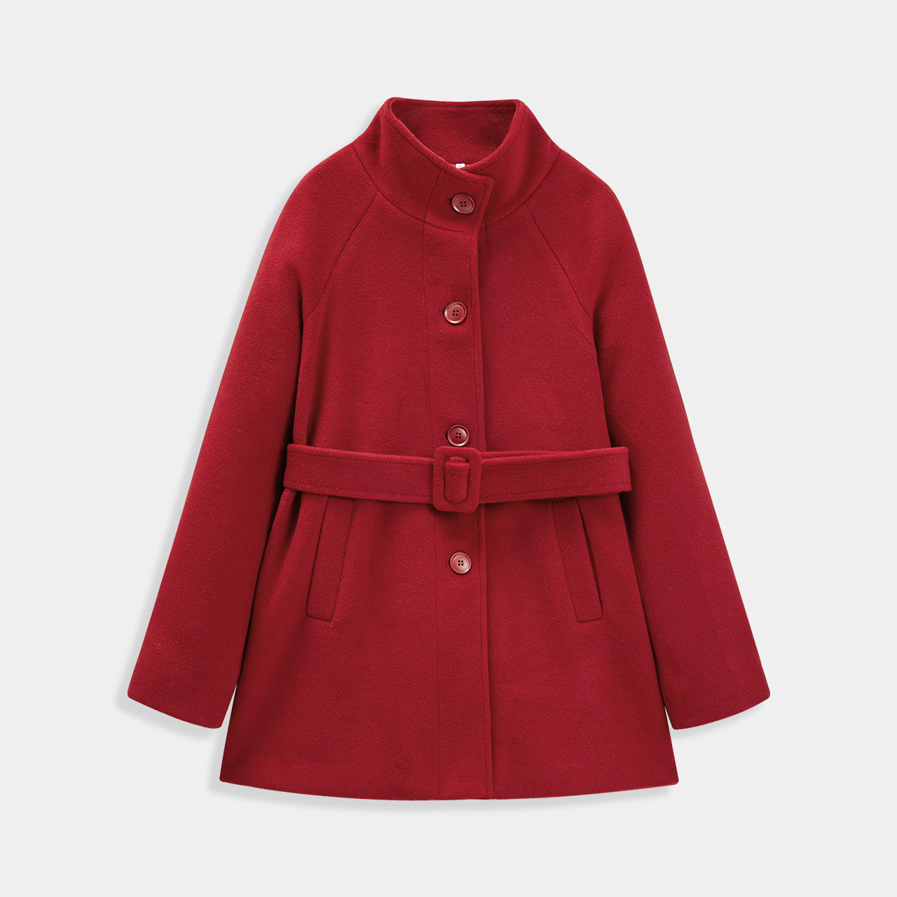 IEF/爱依服女装2025秋冬新款法式气质感呢绒中外套