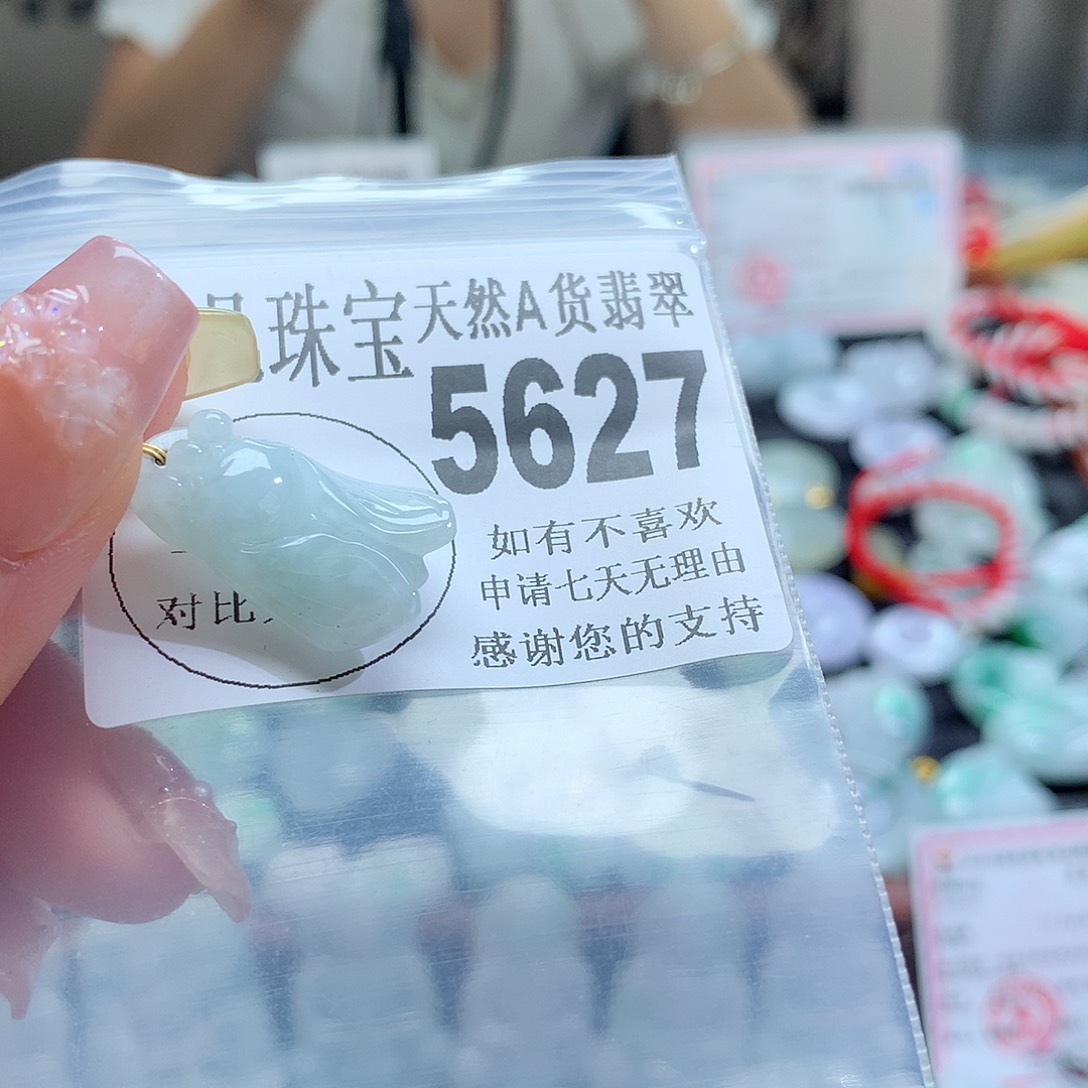 翡翠未镶嵌颈饰，