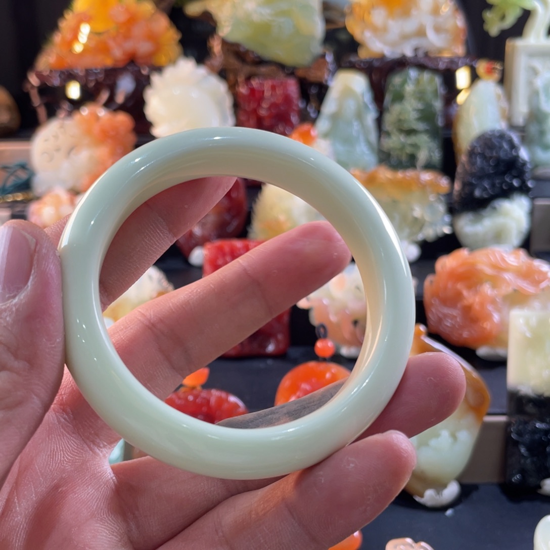 闲***趣岫玉未镶嵌手镯子11111111